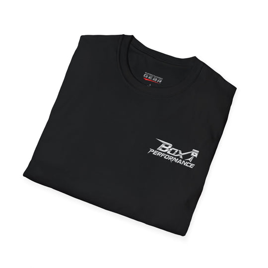Box Performance Shop Softstyle Tee Shirt Design with Blower Logo on Back