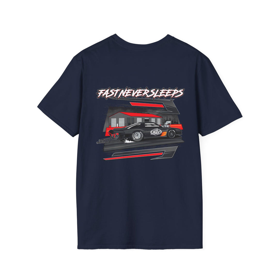 Fast Never Sleeps Cotton Tee - from the Box Performance Collection by Supercharged Gear