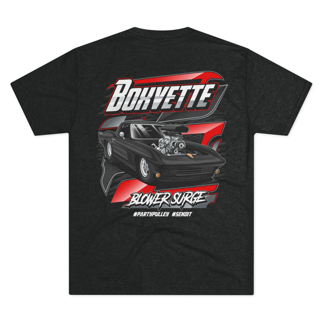 Pro Street Corvette Blower Surge Tri - Blend T‑Shirt - Boxvette