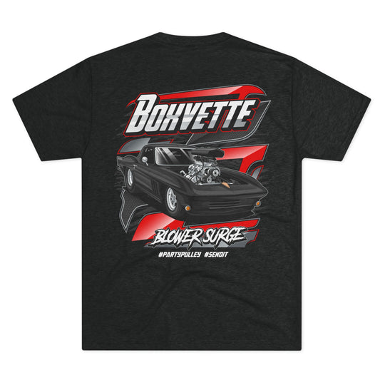 Pro Street Corvette Blower Surge Tri - Blend T‑Shirt - Boxvette