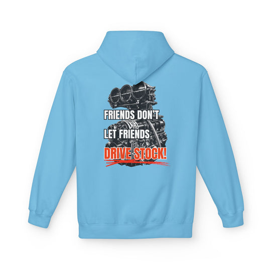 Box Performance Hoodie - "Friends Don’t Let Friends Drive Stock" Drag Racing Engine Graphic