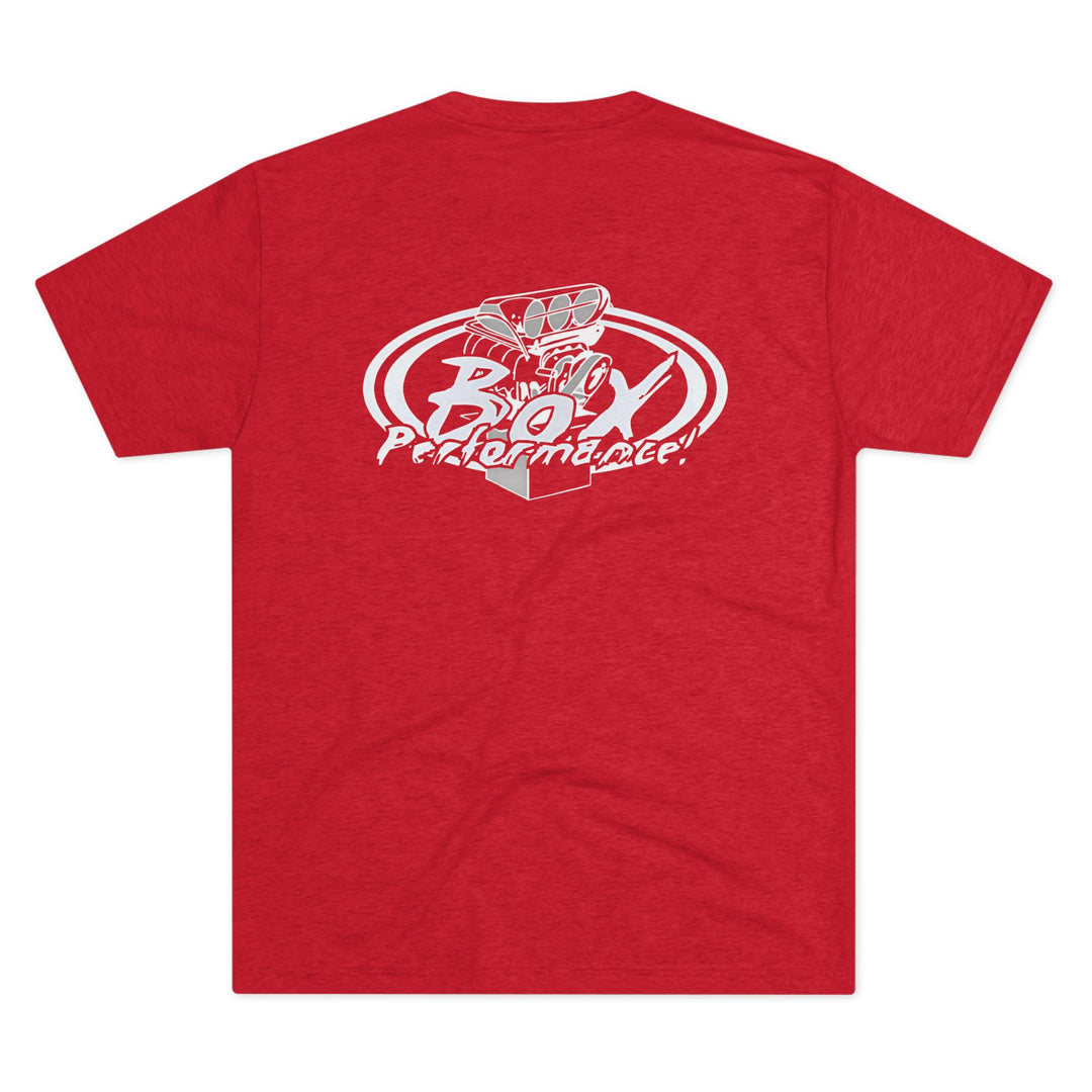 Box Performance Tri Blend Tee with Classic Blower Logo on Back