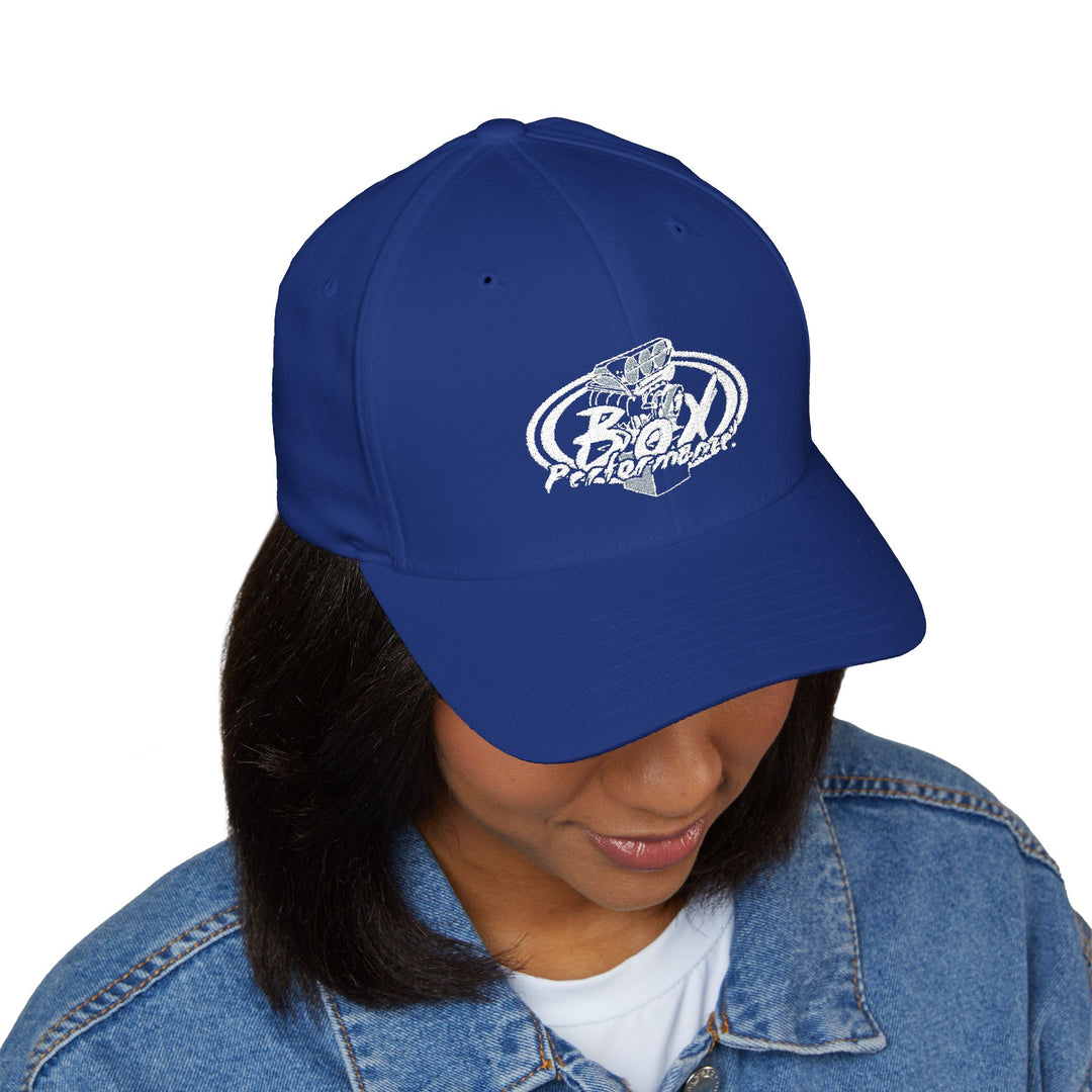 Flex Fit Embroidered 'Original Box Performance' Logo Hat Structured Closed-Back