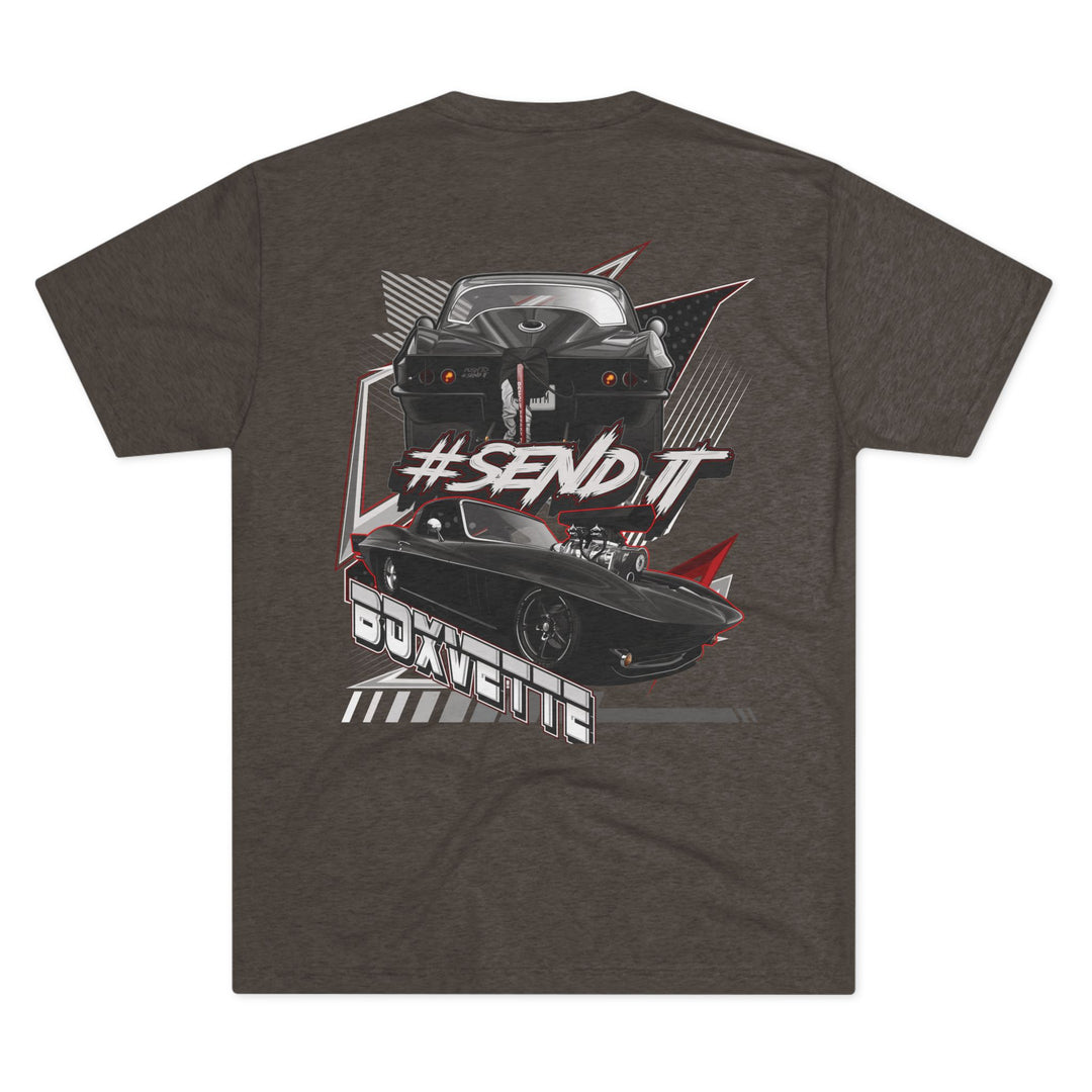Boxvette #SENDIT Tri Blend Tee – Supercharged Gear | Boxvette Collection