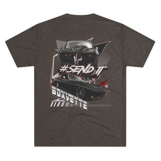 Boxvette #SENDIT Tri Blend Tee – Supercharged Gear | Boxvette Collection