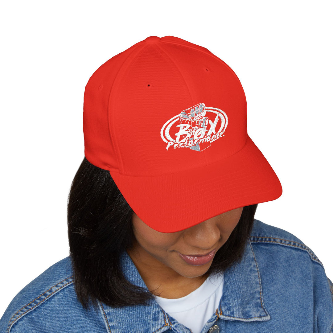 Flex Fit Embroidered 'Original Box Performance' Logo Hat Structured Closed-Back