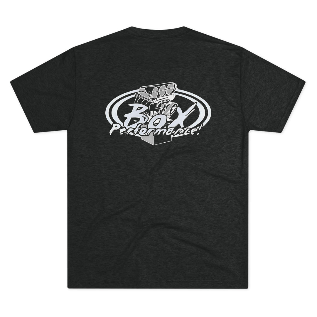 Box Performance Tri Blend Tee with Classic Blower Logo on Back