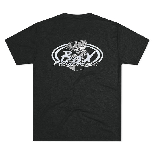 Box Performance Tri Blend Tee with Classic Blower Logo on Back