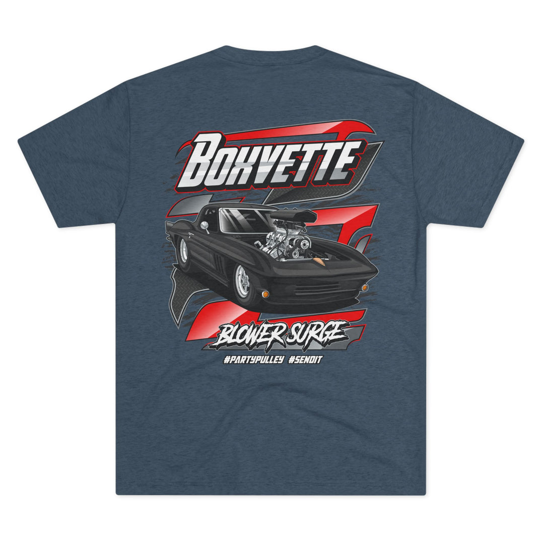 Pro Street Corvette Blower Surge Tri - Blend T‑Shirt - Boxvette
