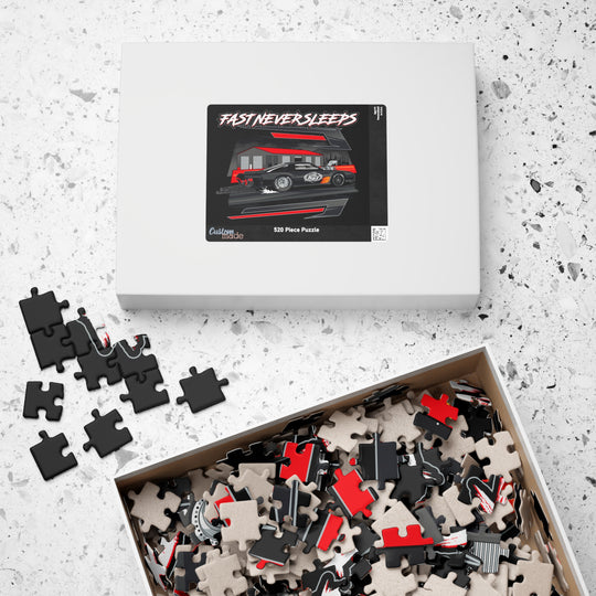 Blown Race Car 'Fast Never Sleeps" Jigsaw Puzzle (110/252/520/1014 pcs)