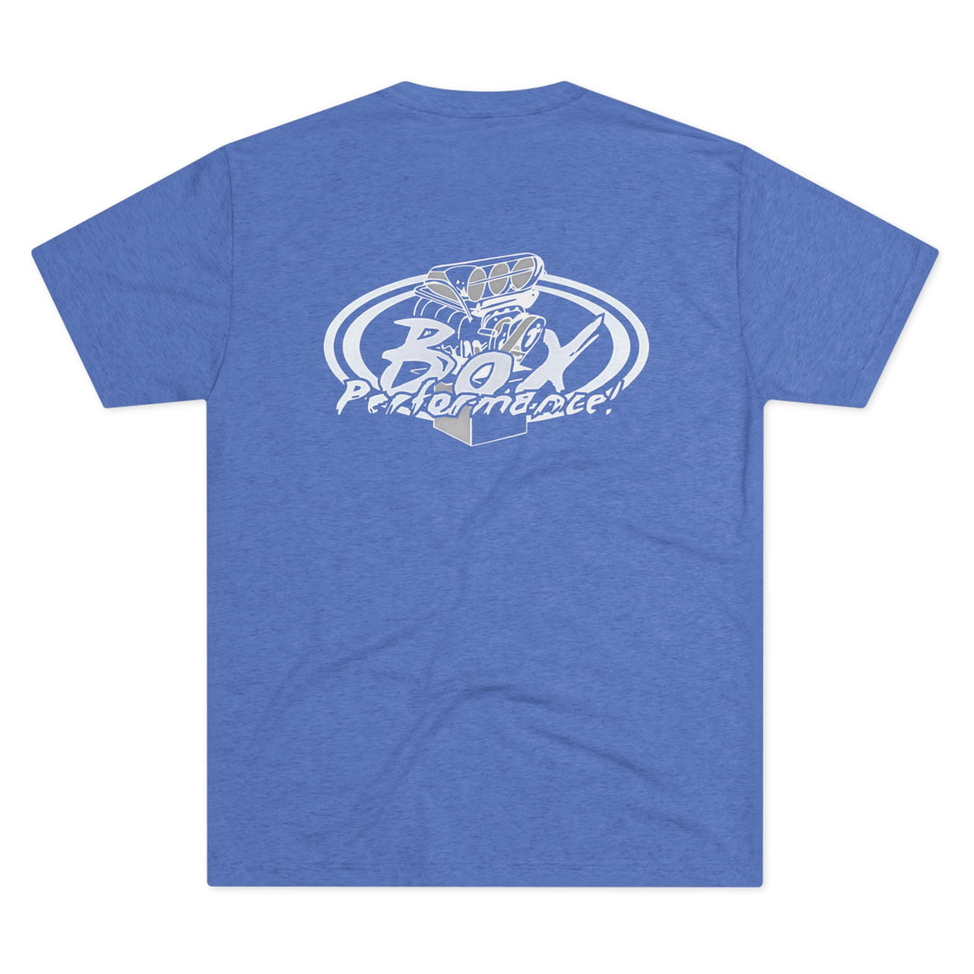 Box Performance Tri Blend Tee with Classic Blower Logo on Back