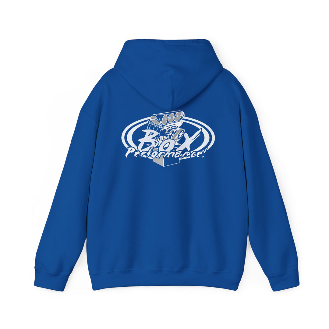 Box Performance Blower Design Logo Hoodie  50/50 Cotton Blend