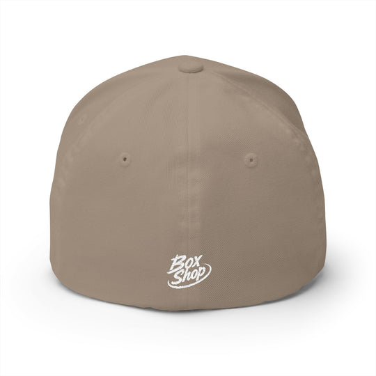 Box Performance Flexfit Embroidered Hat with Piston Logo — Closed‑Back Hat