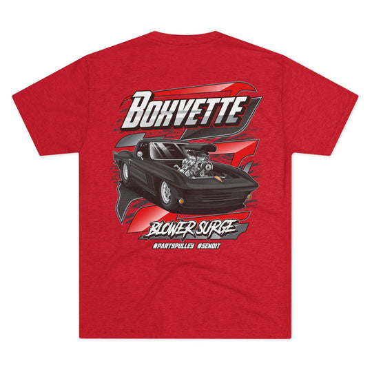 Pro Street Corvette Blower Surge Tri - Blend T‑Shirt - Boxvette