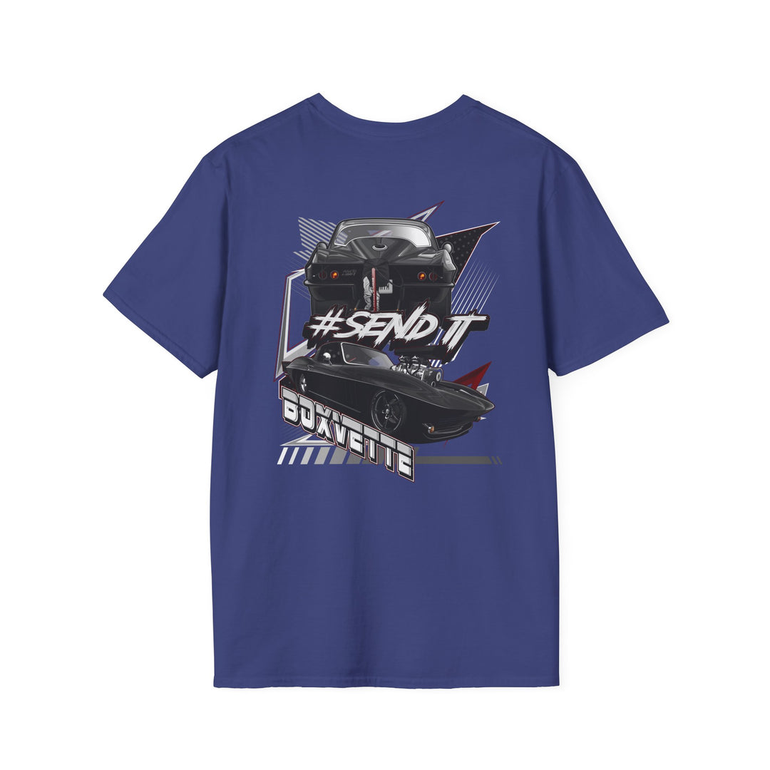 Pro Street Corvette #Send It Softstlye Cotton T-Shirt - Boxvette