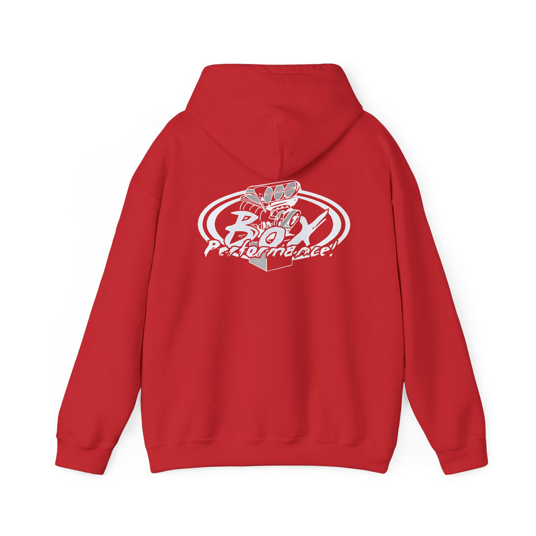 Box Performance Blower Design Logo Hoodie  50/50 Cotton Blend