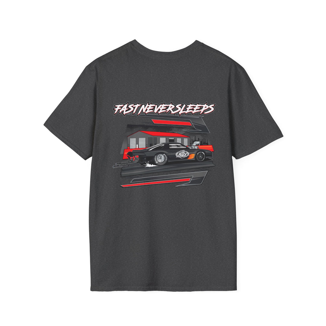 Fast Never Sleeps Cotton Tee - from the Box Performance Collection by Supercharged Gear