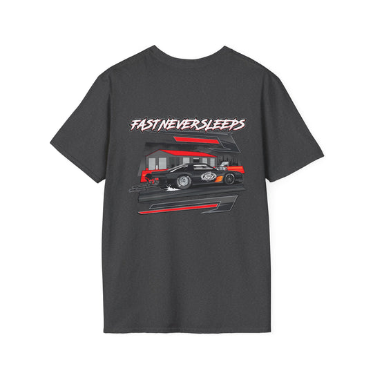 Fast Never Sleeps Cotton Tee - from the Box Performance Collection by Supercharged Gear