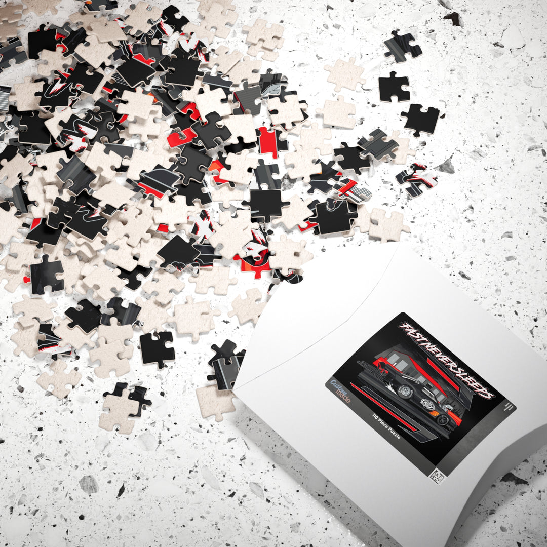 Blown Race Car 'Fast Never Sleeps" Jigsaw Puzzle (110/252/520/1014 pcs)