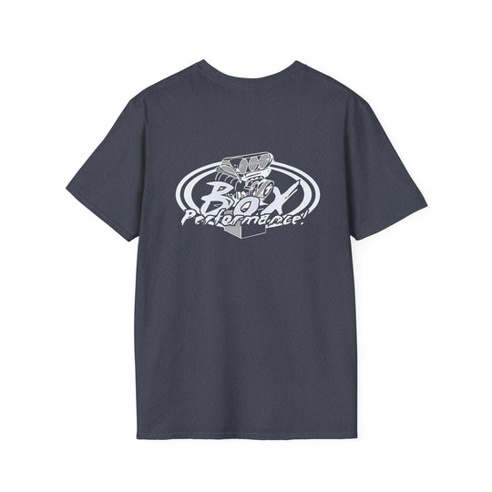 Box Performance Shop Softstyle Tee Shirt Design with Blower Logo on Back