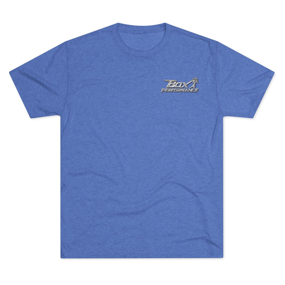 Box Performance Tri Blend Tee with Classic Blower Logo on Back