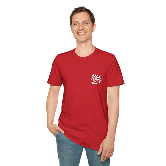 Box Performance Shop Softstyle Tee Shirt Design with Blower Logo on Back