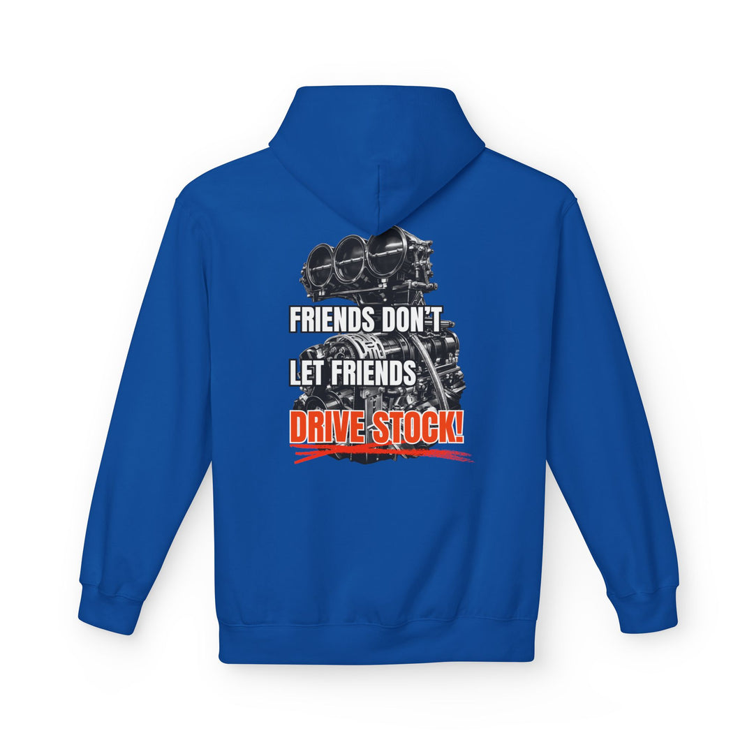 Box Performance Hoodie - "Friends Don’t Let Friends Drive Stock" Drag Racing Engine Graphic