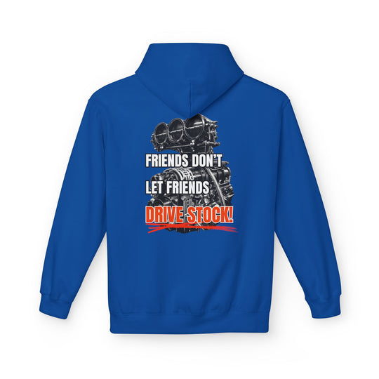 Box Performance Hoodie - "Friends Don’t Let Friends Drive Stock" Drag Racing Engine Graphic