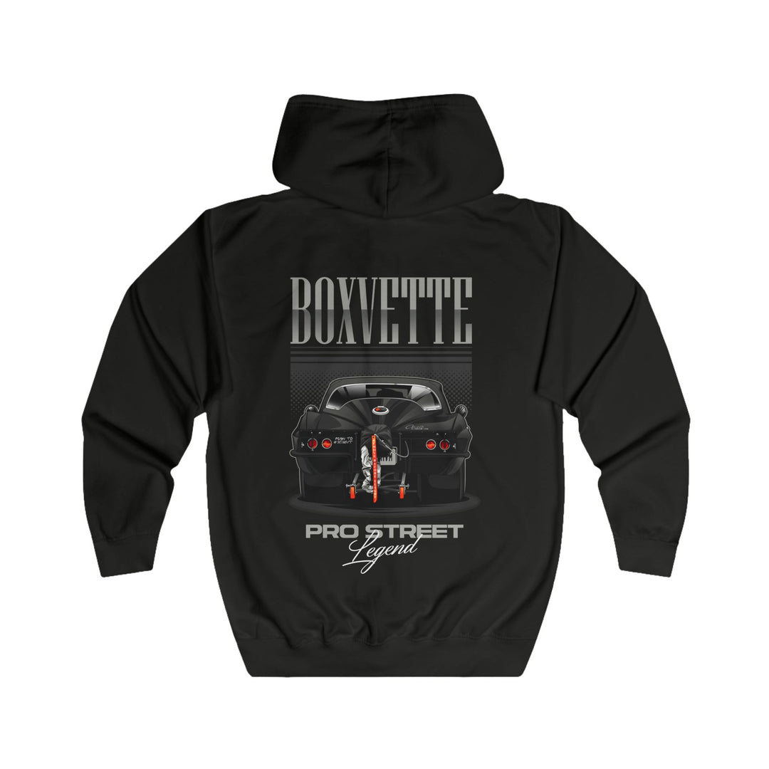 Boxvette Legend Pro Street 65 Corvette Zip Hoodie