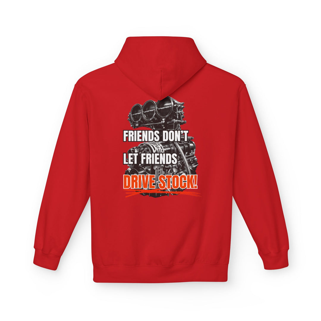 Box Performance Hoodie - "Friends Don’t Let Friends Drive Stock" Drag Racing Engine Graphic