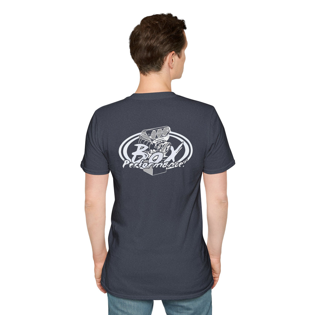 Box Performance Shop Softstyle Tee Shirt Design with Blower Logo on Back