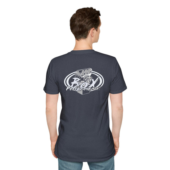 Box Performance Shop Softstyle Tee Shirt Design with Blower Logo on Back