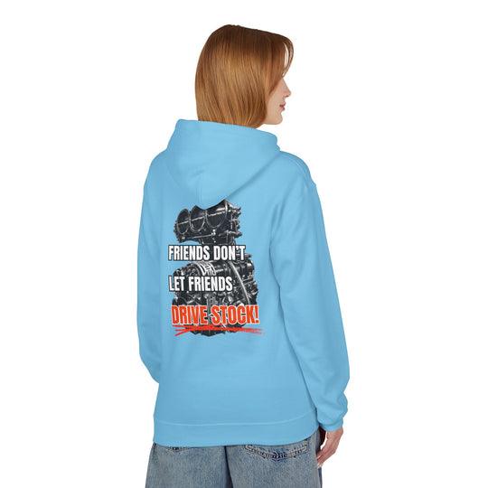 Box Performance Hoodie - "Friends Don’t Let Friends Drive Stock" Drag Racing Engine Graphic