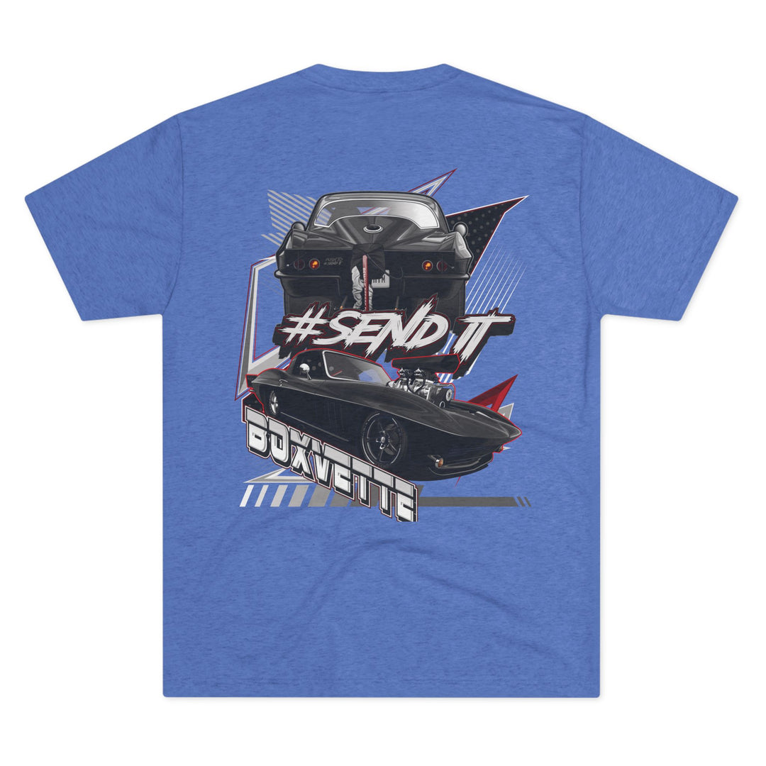 Boxvette #SENDIT Tri Blend Tee – Supercharged Gear | Boxvette Collection