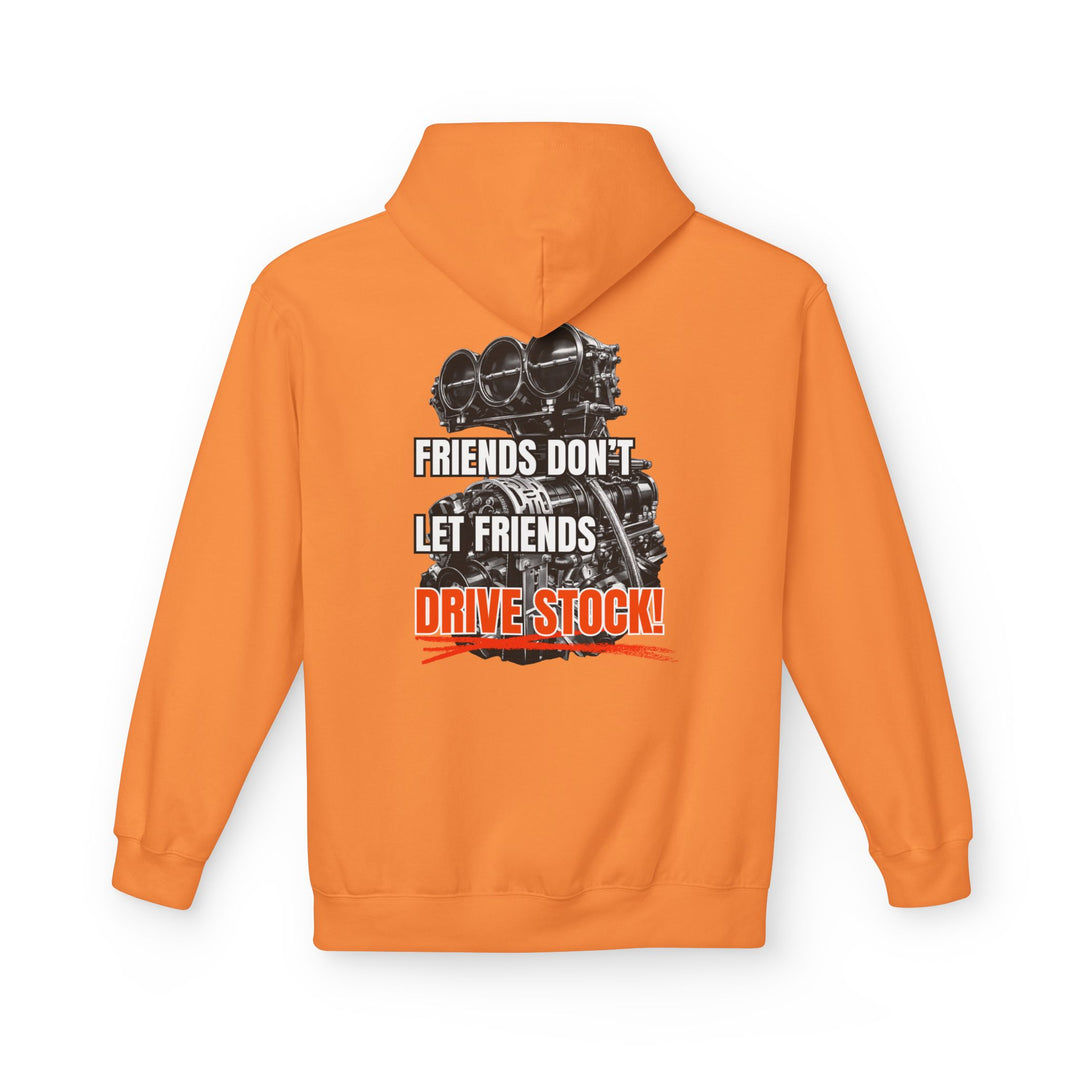 Box Performance Hoodie - "Friends Don’t Let Friends Drive Stock" Drag Racing Engine Graphic