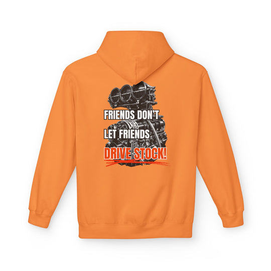 Box Performance Hoodie - "Friends Don’t Let Friends Drive Stock" Drag Racing Engine Graphic