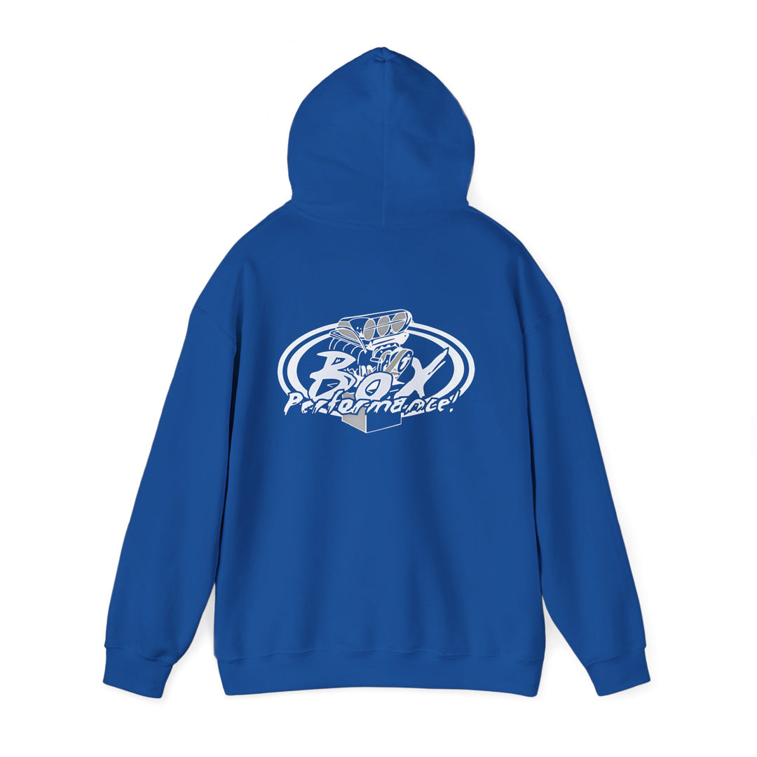 Box Performance Blower Design Logo Hoodie  50/50 Cotton Blend