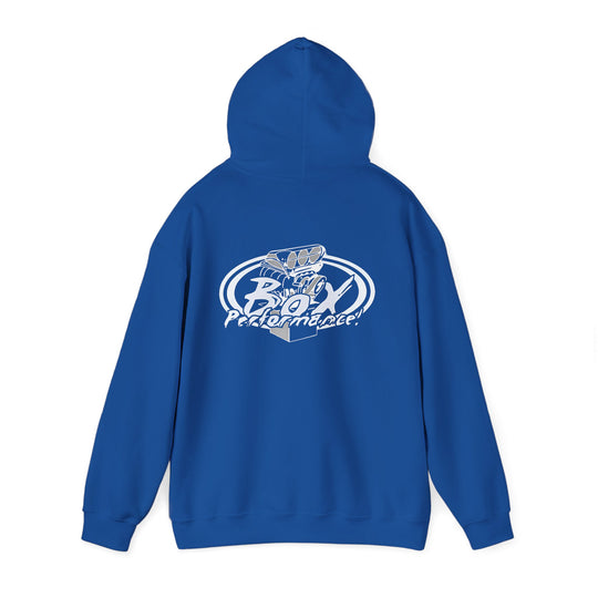 Box Performance Blower Design Logo Hoodie  50/50 Cotton Blend