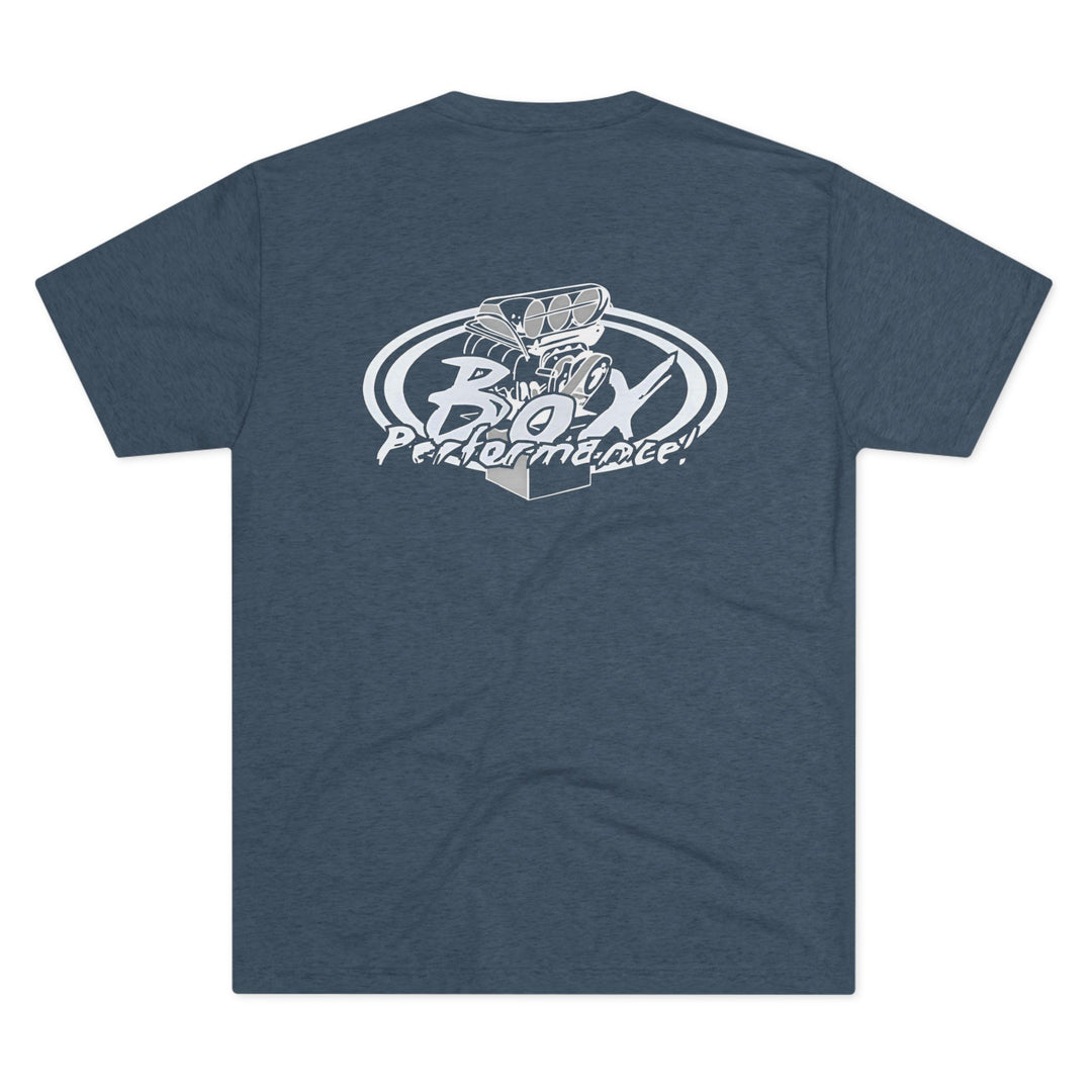 Box Performance Tri Blend Tee with Classic Blower Logo on Back