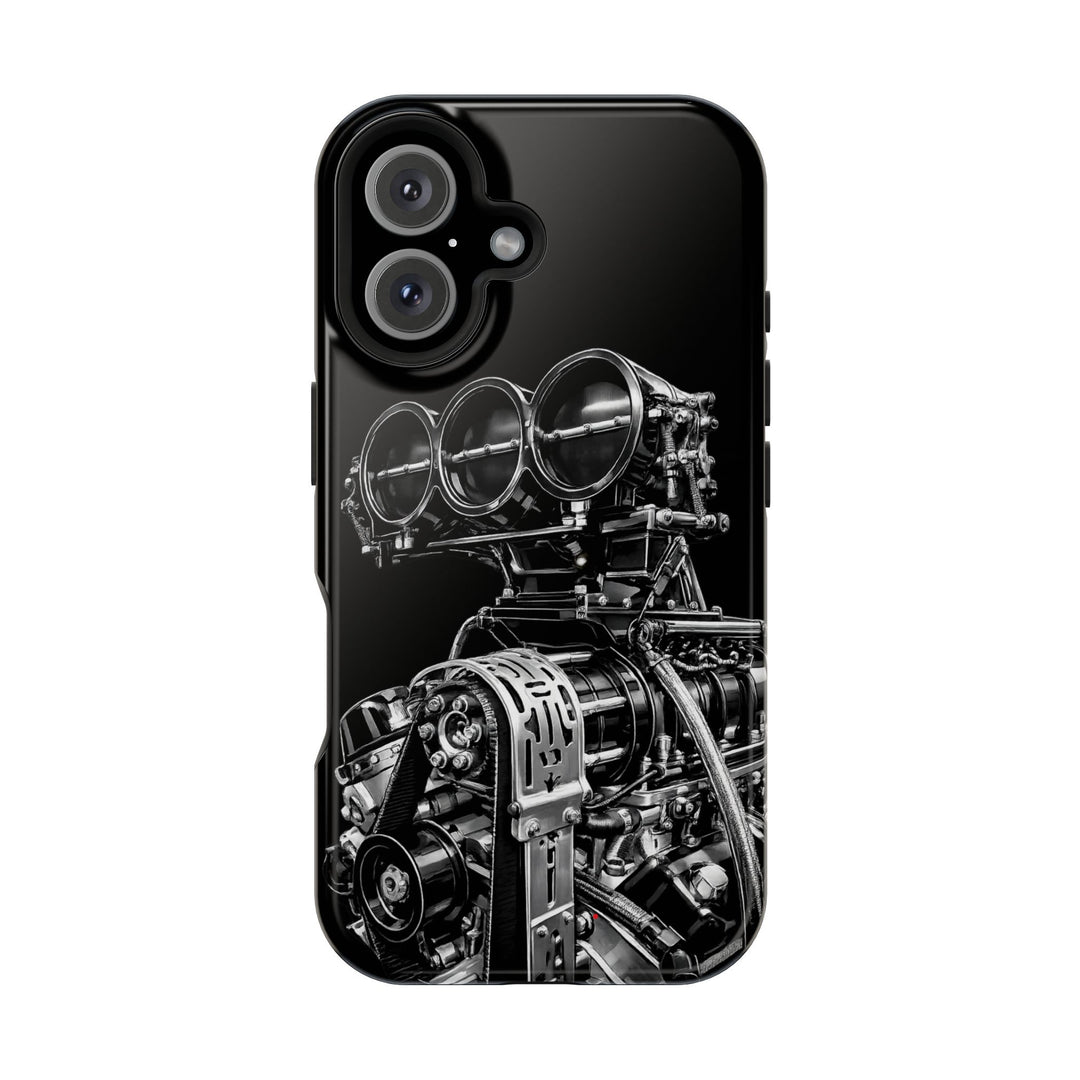 Engine V8 Black Magnetic Impact-Resistant Phone Case