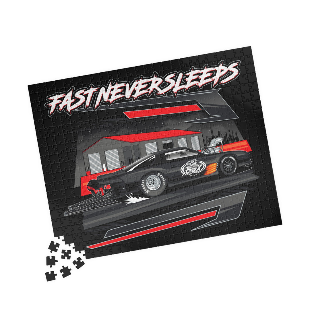 Blown Race Car 'Fast Never Sleeps" Jigsaw Puzzle (110/252/520/1014 pcs)