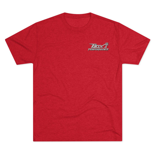 Box Performance Tri Blend Tee with Classic Blower Logo on Back