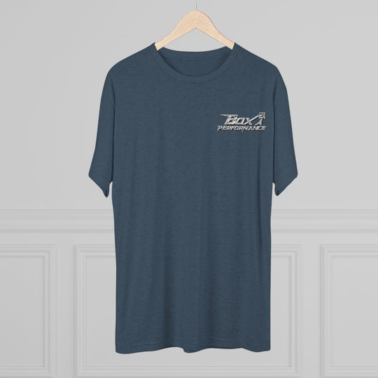 Box Performance Tri Blend Tee with Classic Blower Logo on Back