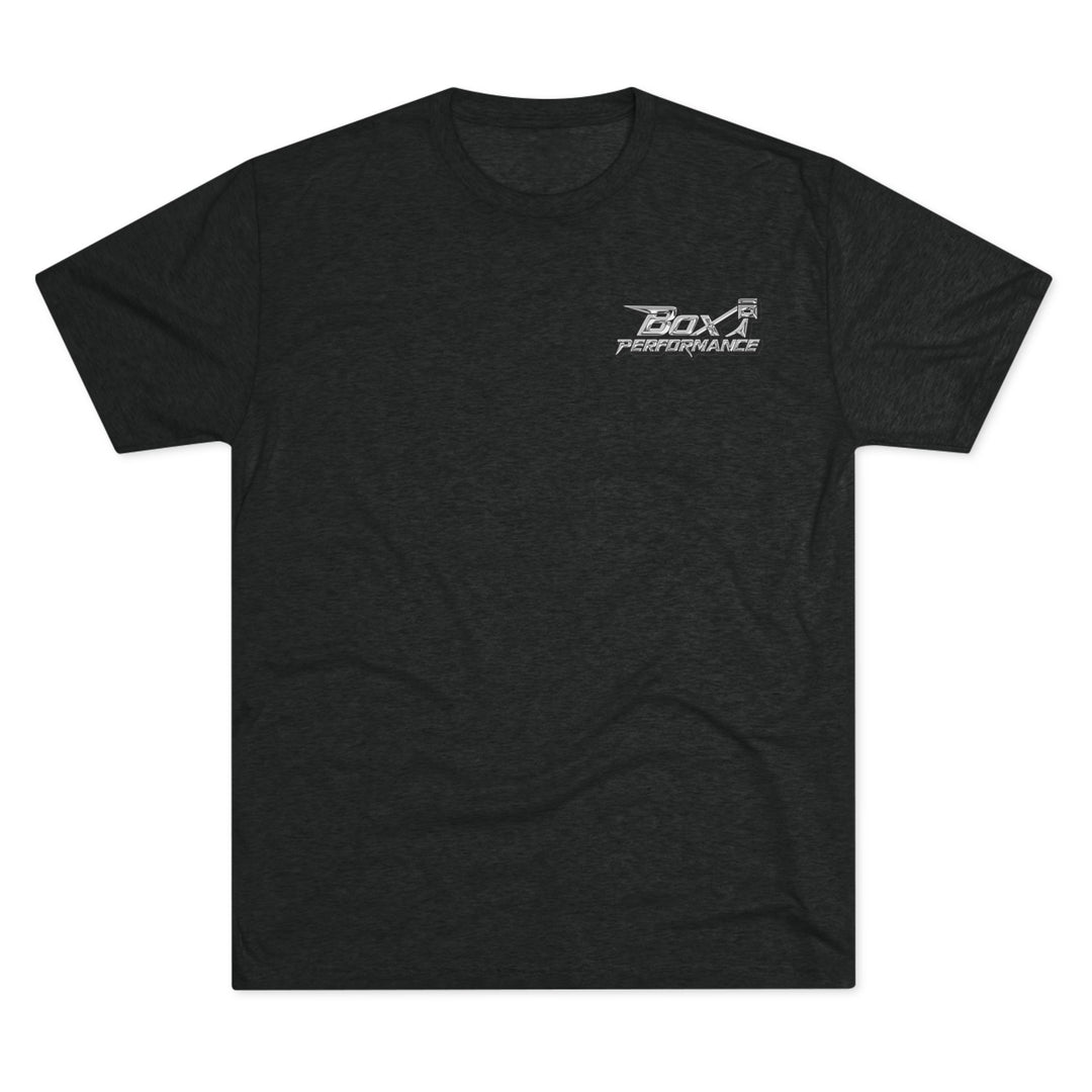 Box Performance Tri Blend Tee with Classic Blower Logo on Back
