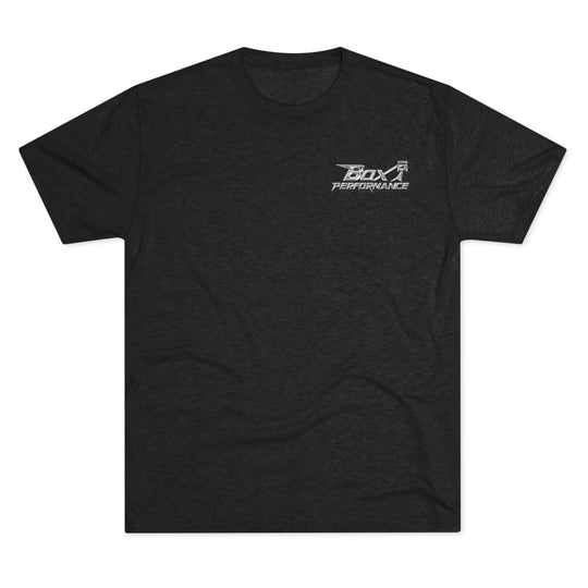 Box Performance Tri Blend Tee with Classic Blower Logo on Back