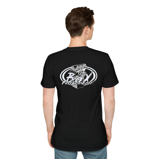 Box Performance Shop Softstyle Tee Shirt Design with Blower Logo on Back