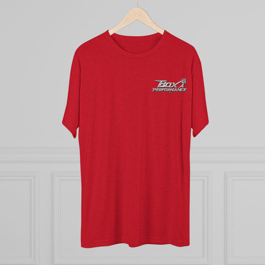 Box Performance Tri Blend Tee with Classic Blower Logo on Back