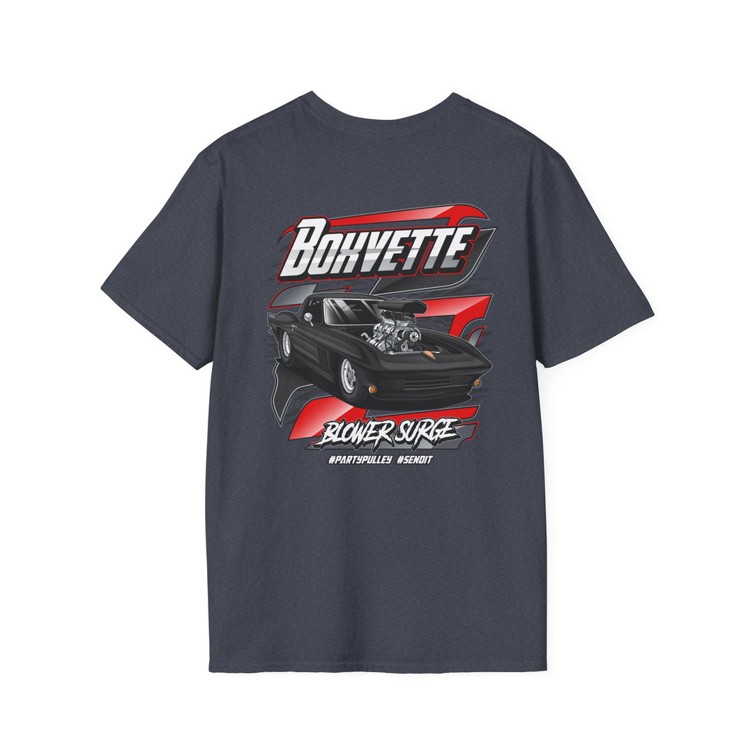 Boxvette Pro Street Corvette Blower Surge Softstyle T-Shirt