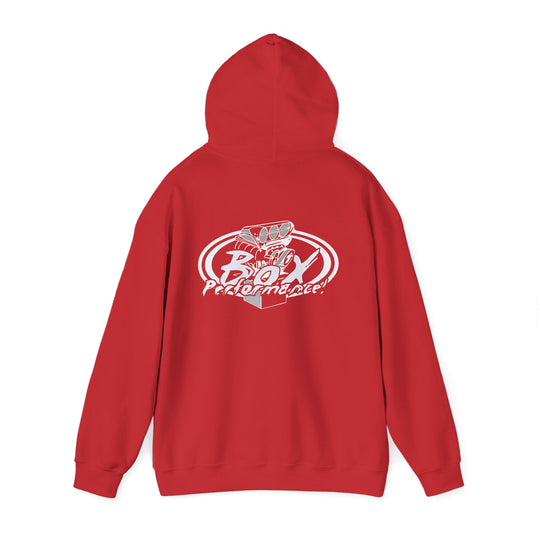 Box Performance Blower Design Logo Hoodie  50/50 Cotton Blend