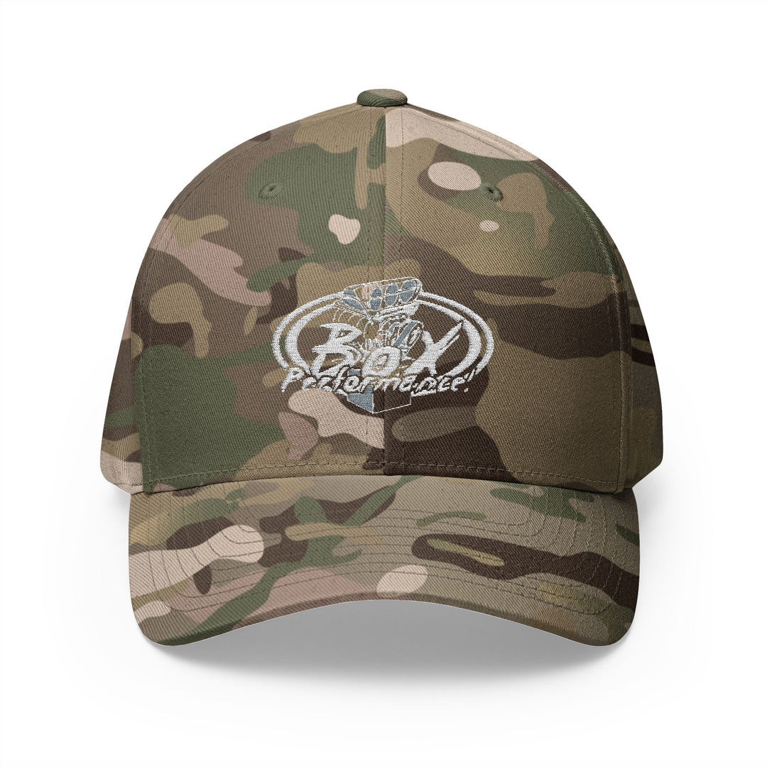 Flex Fit Embroidered 'Original Box Performance' Logo Hat Structured Closed-Back